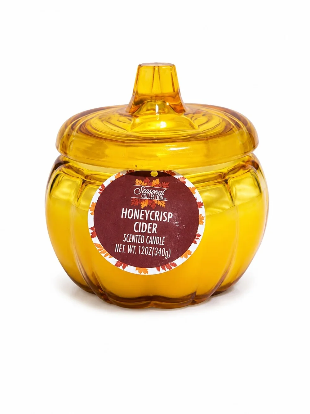 Pumpkin Shaped Honeycrisp Cider Scented Candle 12oz